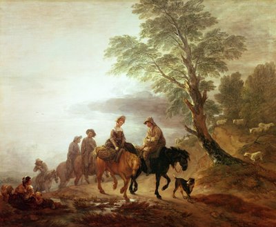 Boeren op Weg naar de Markt: Vroege Ochtend, 1770 door Thomas Gainsborough